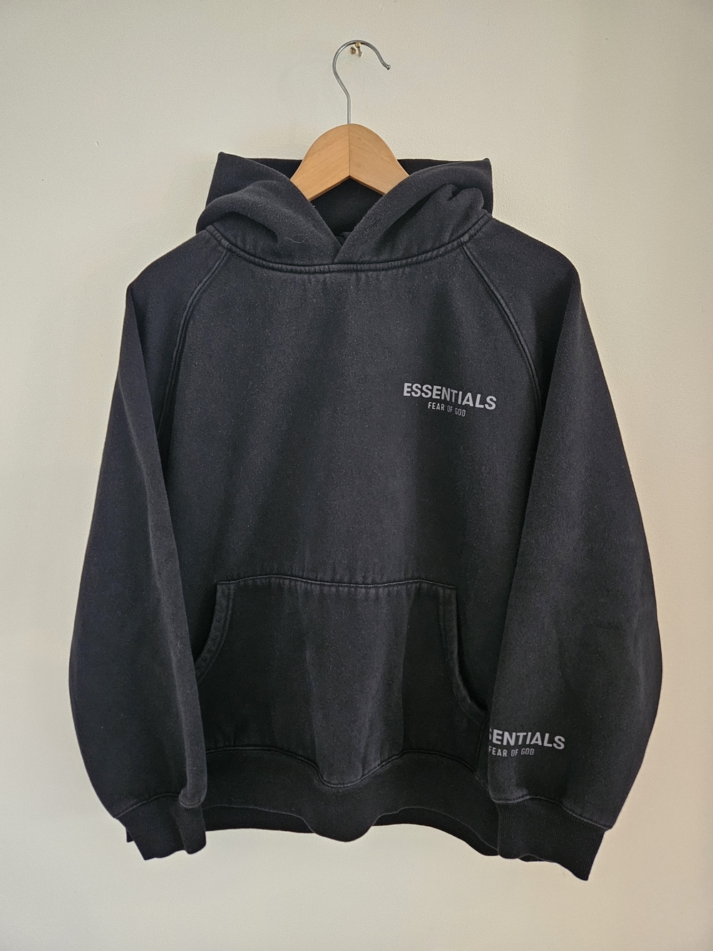 Fear of God Essentials Black Hoodie Sweatshirt Medium